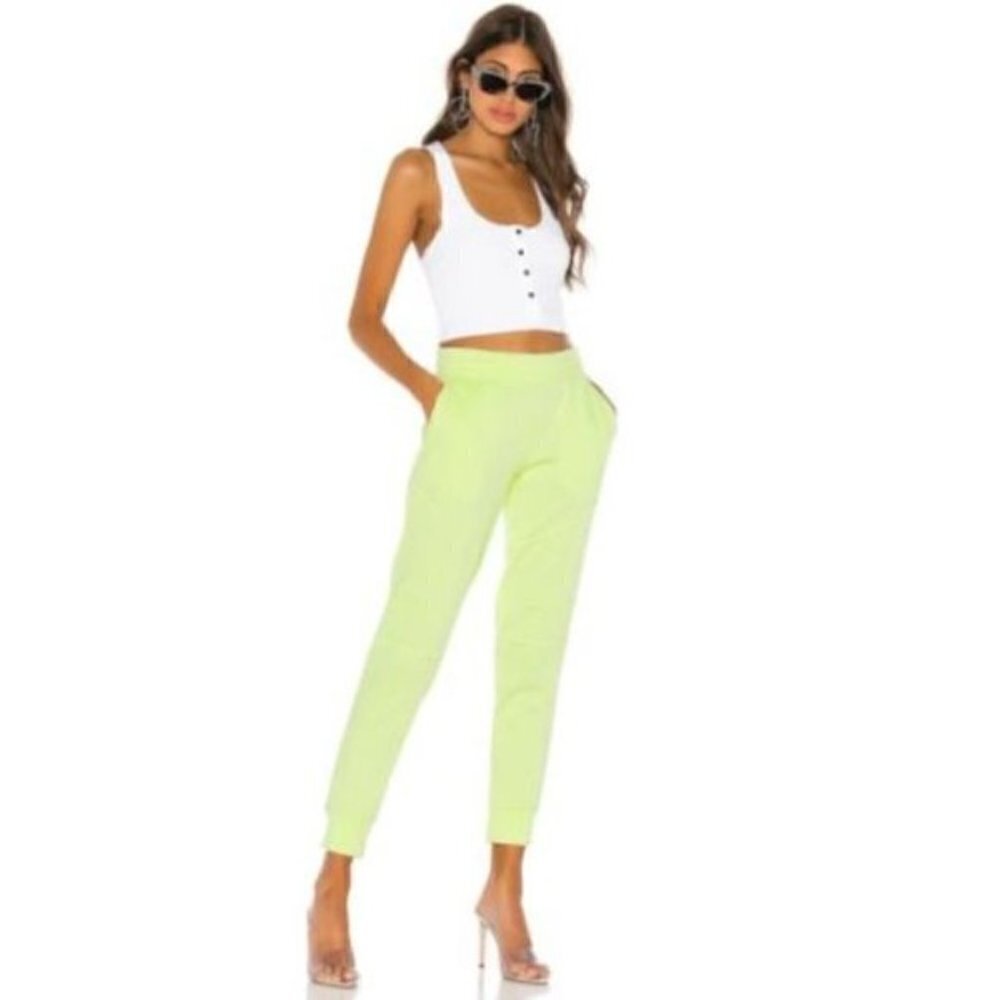 Generation Love Coco Sweatpants Neon Green Yellow